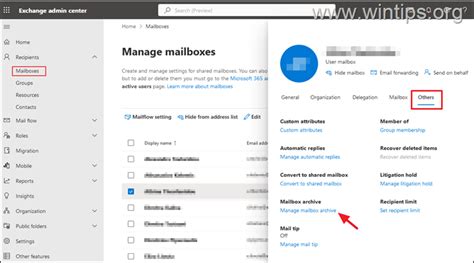 Enable Archive Mailbox and Archive Auto Expanding in Office 365 .